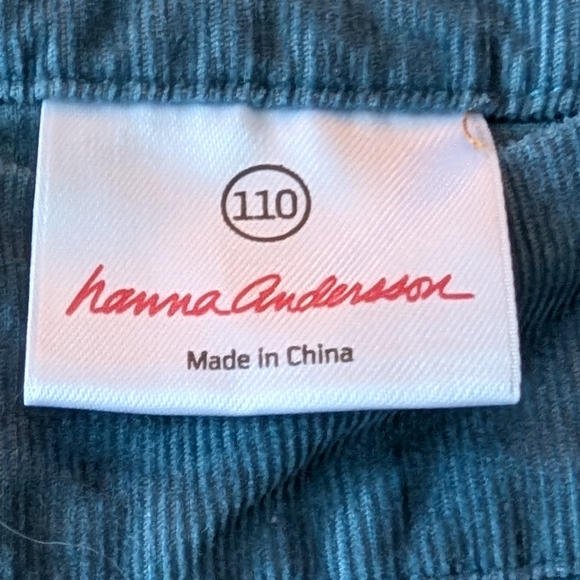 Hanna Andersson Girls Crochet Bow Corduroy Button Long Sleeve Cotton Dress - Picture 3 of 10